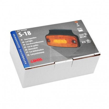 Gabariidituli, 4 ledi, 114*54*28mm,oranz