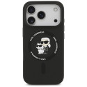 Karl Lagerfeld Silicone Karl&Choupette Ring MagSafe Case for iPhone 17 Pro - Black Karl Lagerfeld Silicone Karl&Choupette Ring MagSafe Case for iPhone 17 Pro - Black