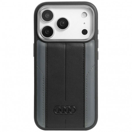 Audi A6 Synthetic Leather MagSafe Case for iPhone 17 Pro - Black