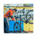 Rockbros MP-02 floor service stand for bicycles with knobs - black