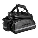 Rockbros A6-6 bicycle bag for trunk, 35 l, with fold-out pockets - black