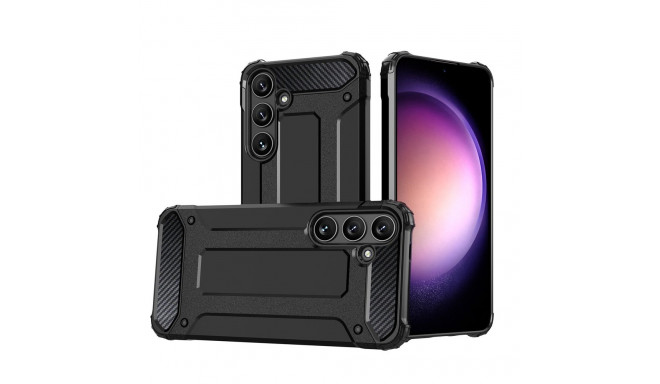 Hybrid Armor Case for Samsung Galaxy A16 / A16 5G Armored Hybrid Case - Black