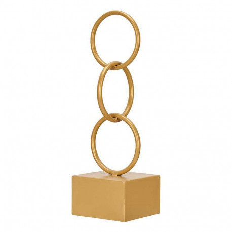 Decorative Figure Gift Decor JY21056G JY21056G Golden Rings 12,5 x 40,5 x 12,5 cm