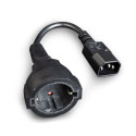 Gembird PC-SFC14M-01 toiteadapter IEC320 C14 -> SCHUKO (F) 15 cm kaablil