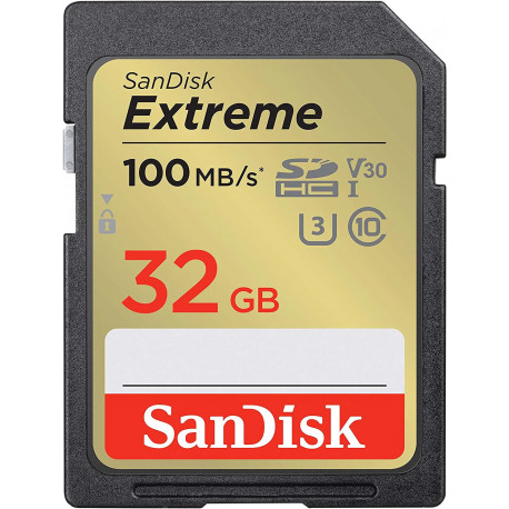 Sandisk memory card SDHC 32GB Extreme (opened package)