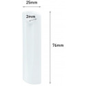 3M Command Sawtooth 1 Hook+2 Strips, white