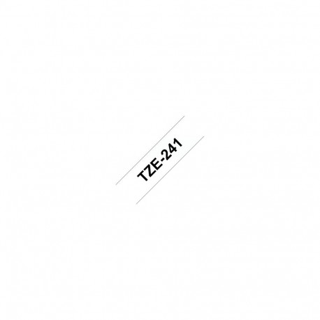 BROTHER TZE241 tape black/white 18mm 8m