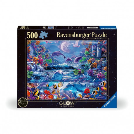Ravensburger pimedas helendav pusle 500 tk: kuuvalguse maagia