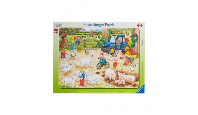 Ravensburger suur plaatpusle 40 tk Suures farmis
