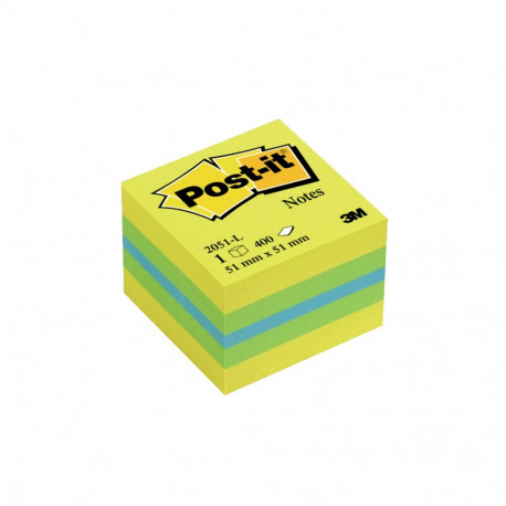 Märkmekuup Post-it Mini Cube 51x51mm/400 sidrunikollane