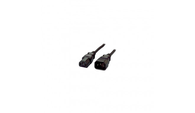 "Equip Kaltgeräteverl.-Kabel IEC C14 -> IEC C13 St/Bu 1.80m Polybeutel"