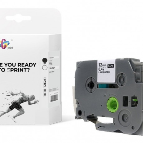 TB Print label printer tape TBTB-TZE231 12mmx8m 2pcs