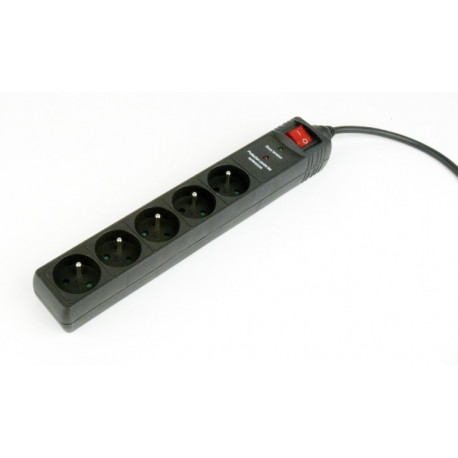 Output: Multiprise parafoudre 5 prises françaises / 3m