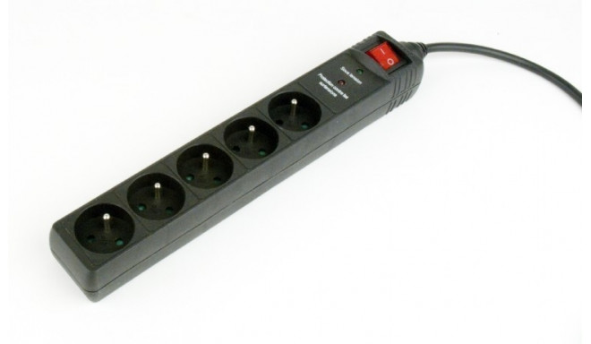 Surge protector 5 X French socket/3m