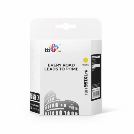 Tusz do HP OJ Pro 8100 żółty refabrykowany TBH-951XLYR