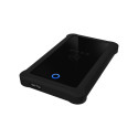 Raidsonic | ICY BOX | IB-233U3-B väline korpus 2.5" SATA HDD/SSD jaoks USB 3.0 liidesega ja silikoon