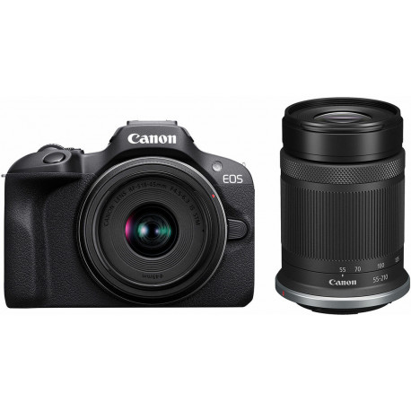Canon EOS R100 + 18-45 + 55-210mm, black (opened package)