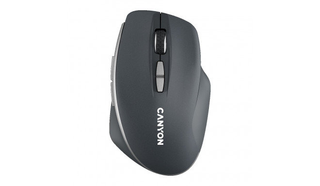 CANYON MW-21, 2.4 GHz Wireless mouse,with 7 buttons, DPI 800/1200/1600, Battery:AAA*2pcs,Dark gray72