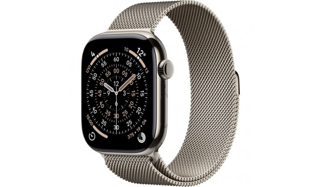 Nutikell Apple Series 11 LTE 42mm Natural Ti/Milanese Loop