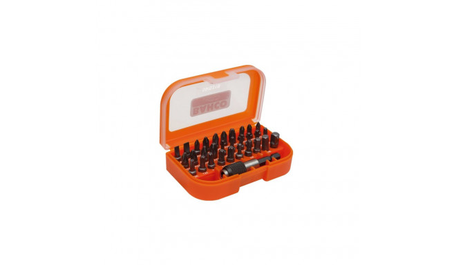 Bit set 31 pcs with quick release bit adaptor PH, PH2G, PZ, SL, Hex and TORX