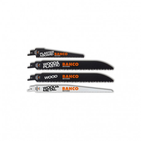 Reciprocating sawblades Sandflex bimetal and HCS WOOD set  5 pcs for wood