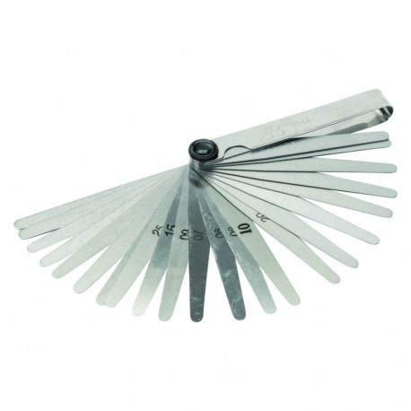 Bahco lehtkaliiber – 26 lehte, 0,03–1,0 mm, 100 mm, teras