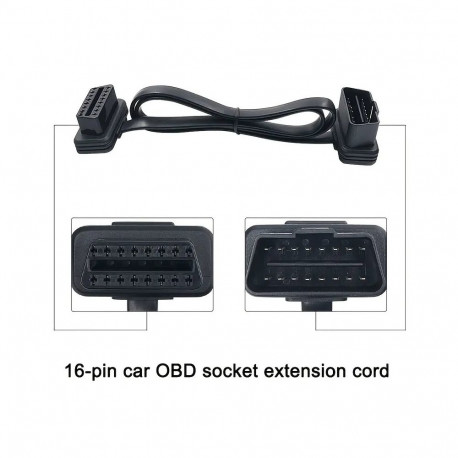 PremiumCord OBD-II extension cable 16pin for connecting diagnostics to a car 1m