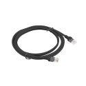 PATCHCORD CAT.5E UTP 2M BLACK FLUKE PASSED LANBERG 10-PACK