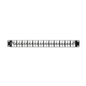 PATCH PANEL BLANK 48 PORT 1U 19" FTP FOR KEYSTONE MODULES BLACK LANBERG