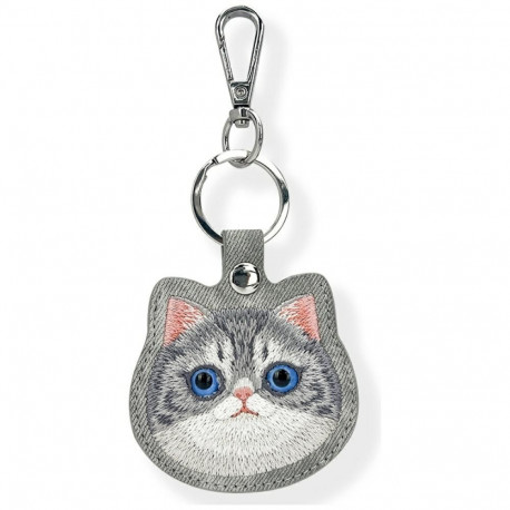 NIMMY case for tracker / keychain BIG EYED PET 2.0 Cat gray
