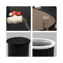Foldable portable inflatable bathtub 80 x 79 cm black Foldable portable inflatable bathtub 80 x 79 cm black
