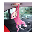 Monkey hanging model tissue box pink