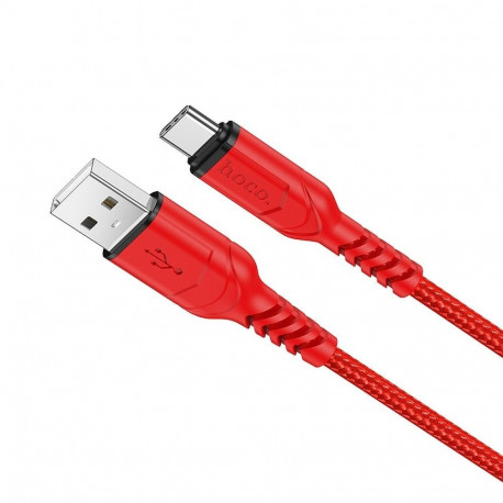 Cable USB A to USB C Hoco QC 3A 1 m X59 red