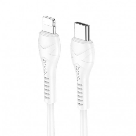 Cable USB C to Lightning Hoco PD 27W 1 m X37 white