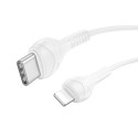 Cable USB C to Lightning Hoco PD 27W 1 m X37 white