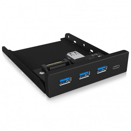 IB-HUB1418-i3 (schwarz, 3x USB 3.0 Type-A, 1x USB Type-C)