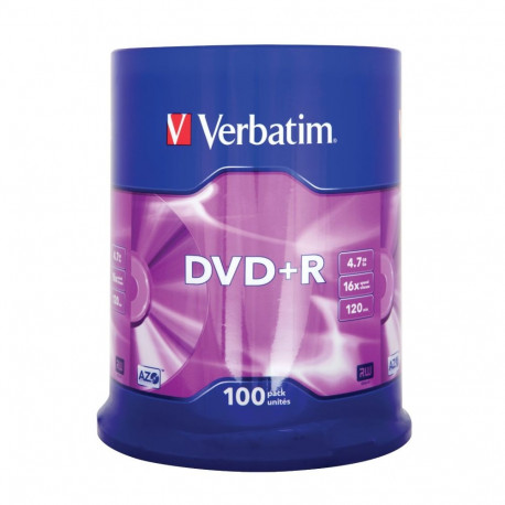 DVD+R 16x CB 4,7GB Verbatim 100 sztuk