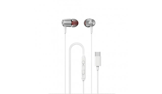 Dudao X1PROT In-Ear Wired USB-C Headphones 1.2m - White