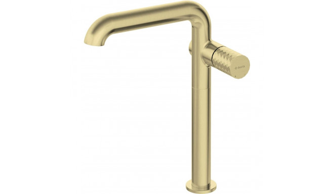 High basin faucet with rectangular spout