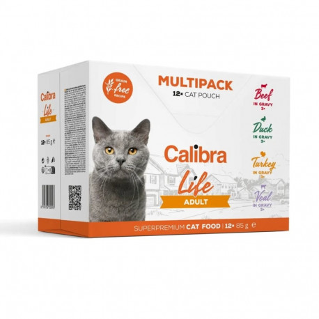 CALIBRA Cat Life Adult märg kassitoit 12x85g