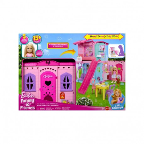 Barbie kokkupandav nukumaja chelsea