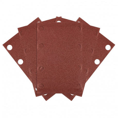 ristkülikukujuline lihvpaber 8 auguga 130 x 80 mm P120 04-623 jaoks, 5 tk