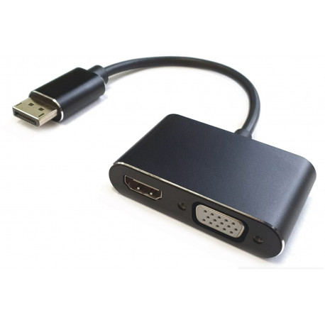 RoGer adapter DisplayPort - HDMI+VGA (opened package)
