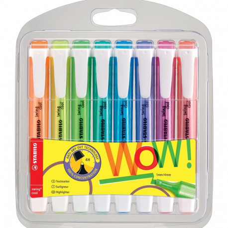 Helestusmarker 1-4mm, 8värvi/komp Stabilo SWING cool 275/8