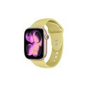 Crong Liquid - Pasek do Apple Watch 38/40/41/42mm (słomkowy)