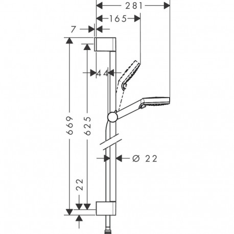 Shower set Hansgrohe Crometta 26534400