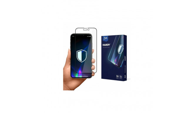 3MK Hardy iPhone 14 Plus/ 13 Pro Max 6.7" keemiliselt karastatud klaas must