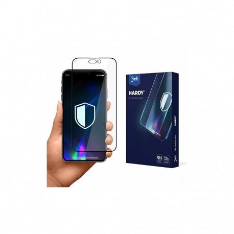 3MK Hardy iPhone 14 / 13 / 13 Pro 6.1" chemically hardened glass black