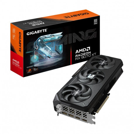 Graphics Card|GIGABYTE|AMD|Radeon RX 9070 XT|16 GB|GDDR6|256 bit|PCI Express 5.0|Active|GV-R9070XTGA