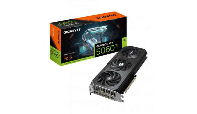 Graphics Card|GIGABYTE|NVIDIA GeForce RTX 5060 Ti|8 GB|GDDR7|128 bit|PCIE 5.0 16x|GPU 2647 MHz|Tripl